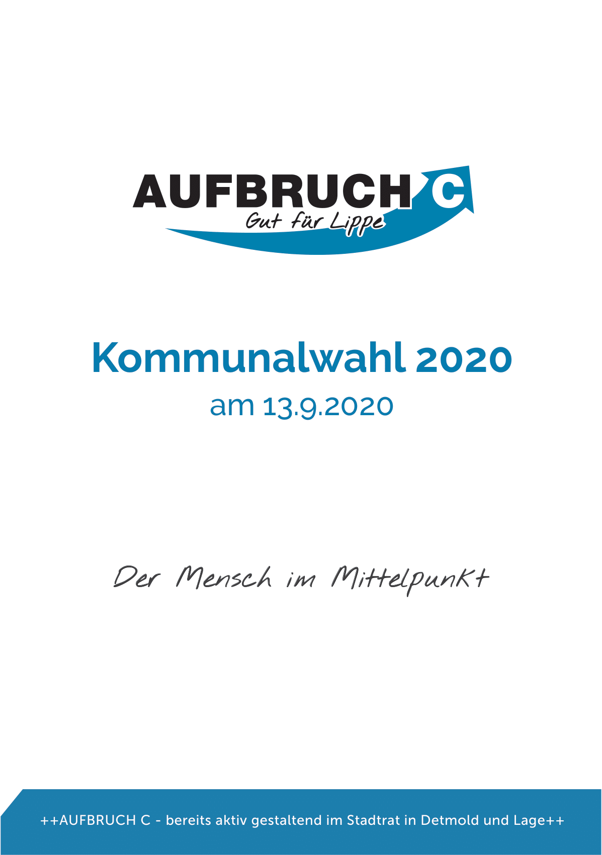 AUFBRUCH C Wahlprogramm